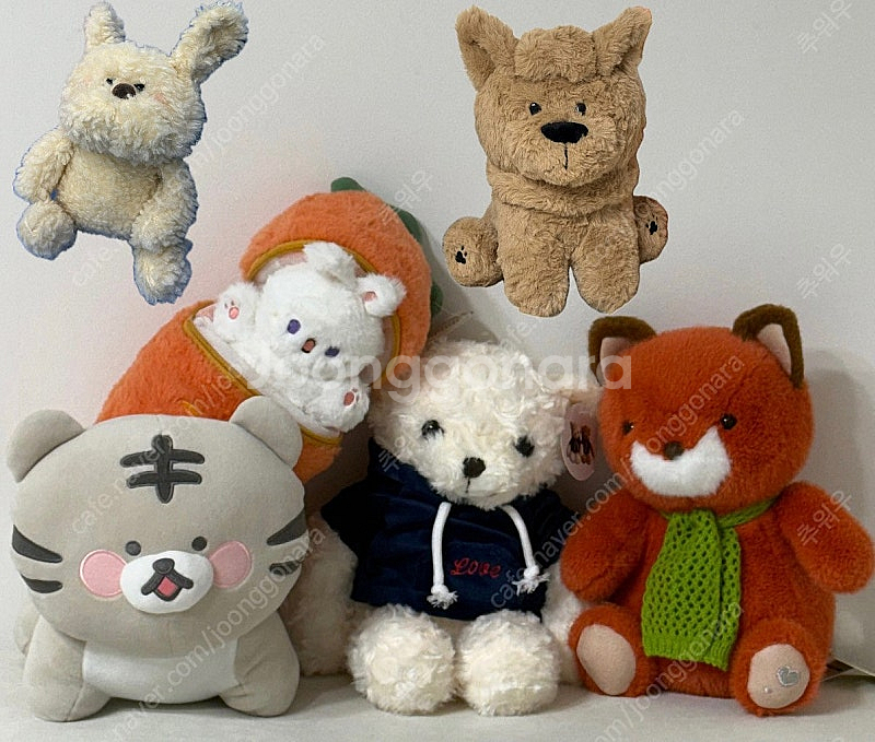 인형뽑기 중형인형 당근토끼 후드곰돌이 여우 다이소 복호...--0