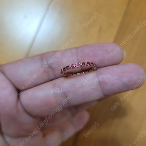 14k 핑크골드 반지 8호
