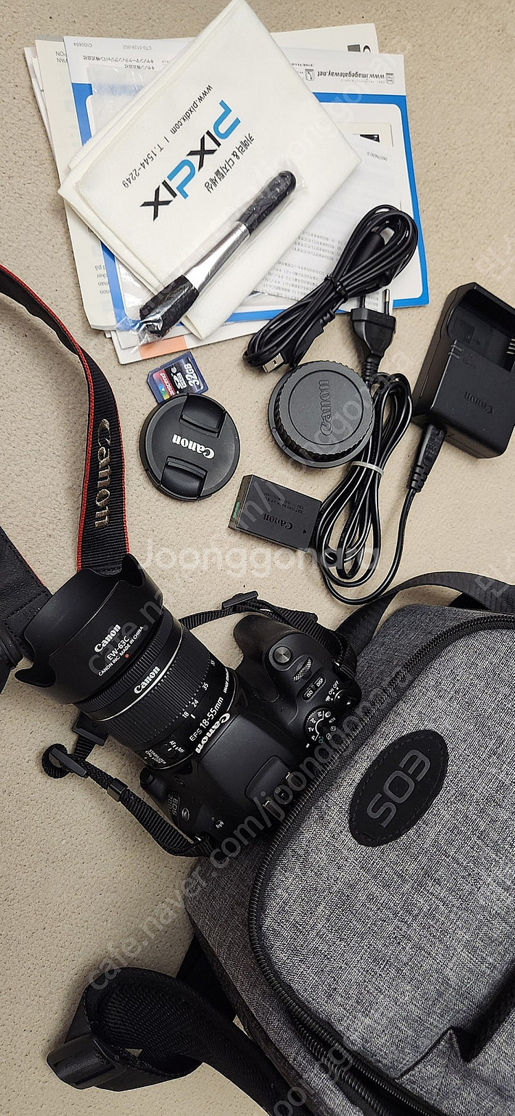 캐논 EOS 200D 18-55 IS STM 정품 풀셋--2