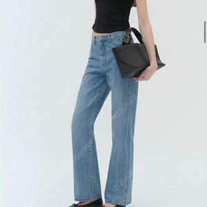 포유온 river straight denim