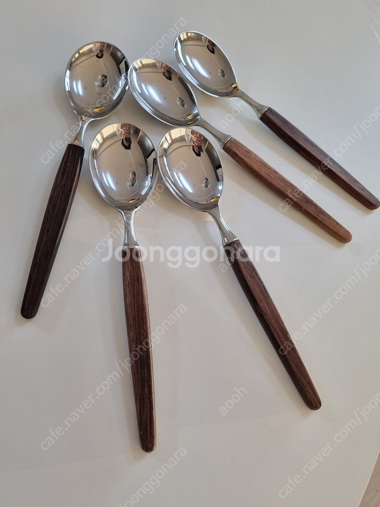 Lundtofte 룬토프테 스푼 큰거 작은거 (빈티지)--8