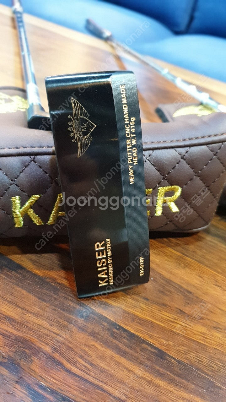 [판매]럭셔리 금장 블랙 와이드 퍼터 무게감 좋은 퍼터...--1