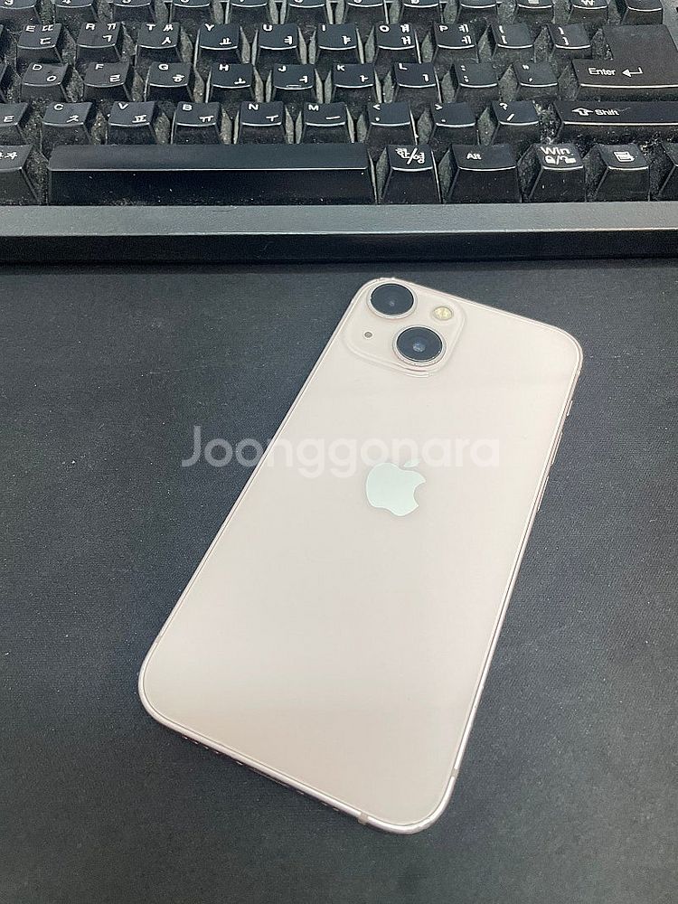 아이폰13미니 핑크 128GB 사설배터리교체 상태좋은중...--1