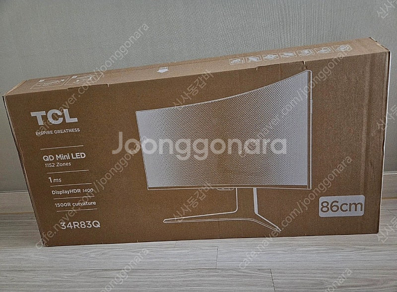 (미개봉)TCL 커브드 게임 모니터--1