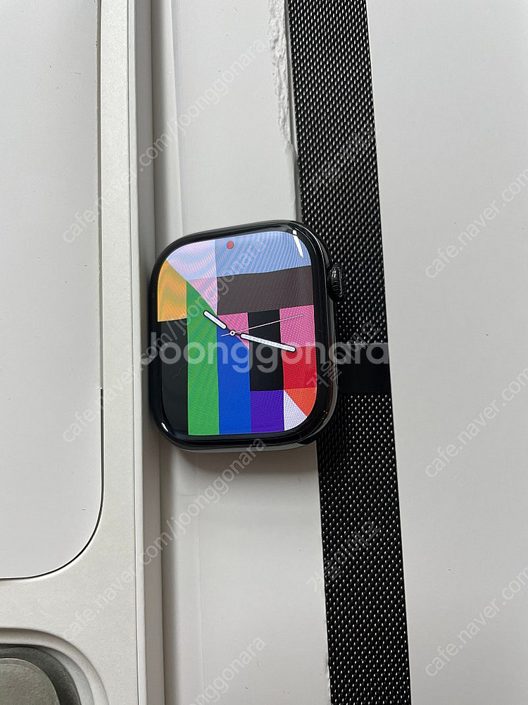 애플워치10티타늄 슬레이트 46mm 밀레니즈 신품급--0