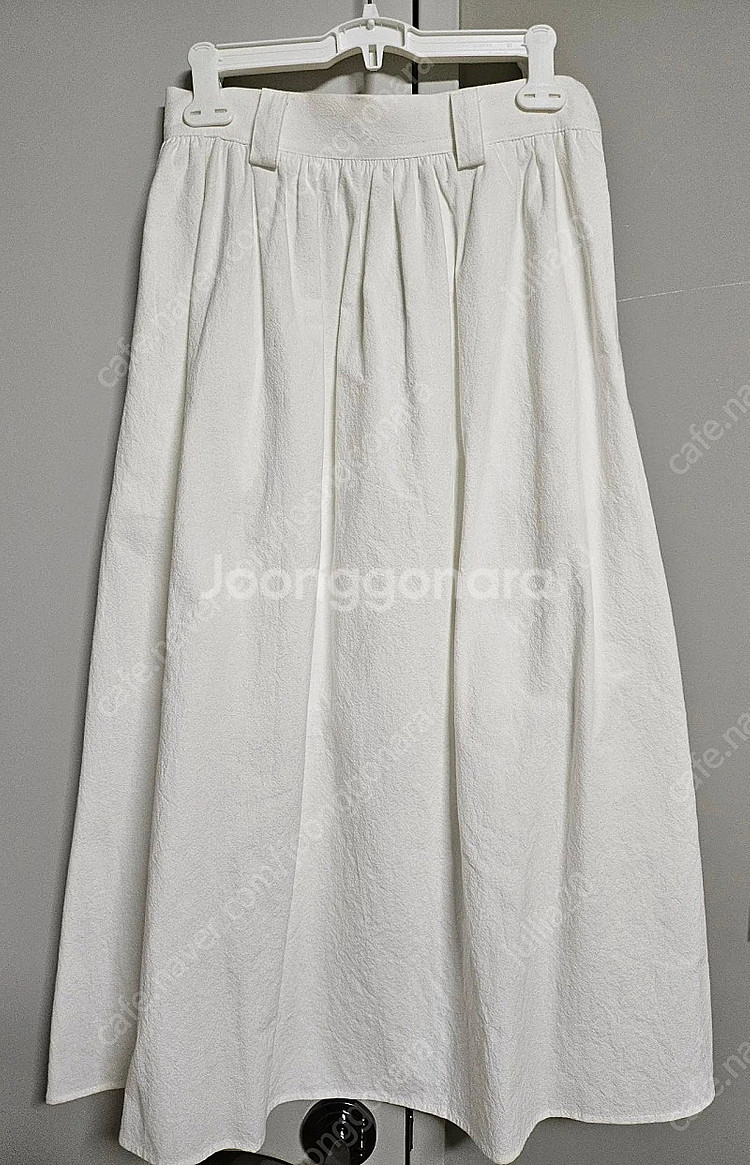 아무르 무아르 [세트] 포켓 하프 퍼프 블라우스+셔링 스커트 화이트 amr1606--2