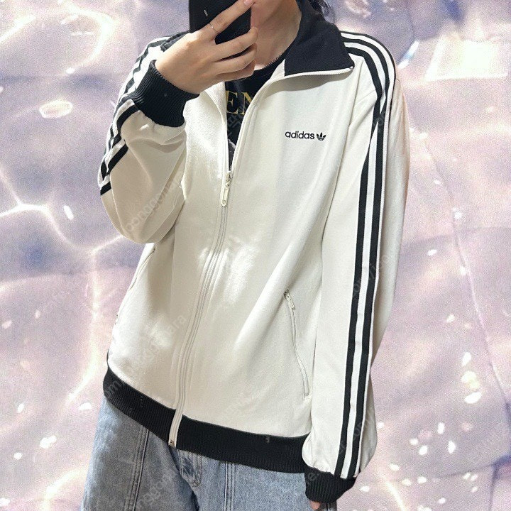 아디다스 베켄바우어 져지 화이트 흰검 범고래 90 이미지