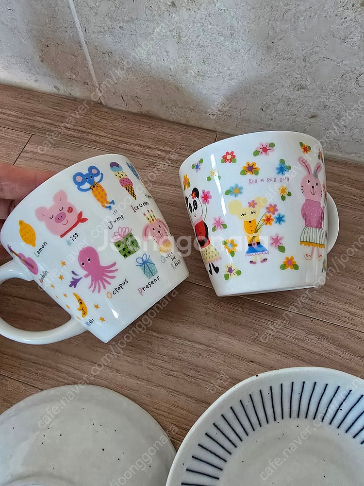 일본 그릇 접시 머그컵 6p (일괄.7천원--6