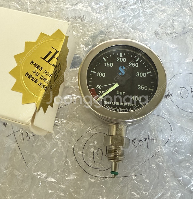 스쿠버프로 52mm 압력게이지 블랙 , 스쿠버프로게이지--0