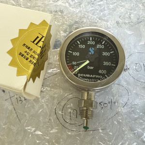 스쿠버프로 52mm 압력게이지 블랙 , 스쿠버프로게이지