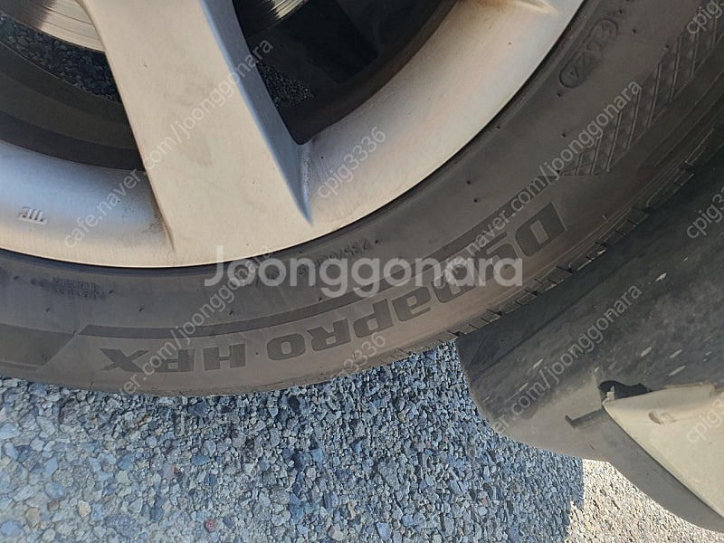산타페CM 순정휠+235 60 18 한타 다이나프로HP...--5