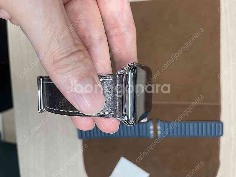 애플워치8 에르메스 45mm 실버 판매--2