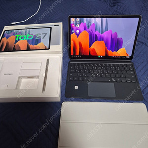 갤럭시 탭 S7 128GB 정품 키보드 북커버 케이스 광주