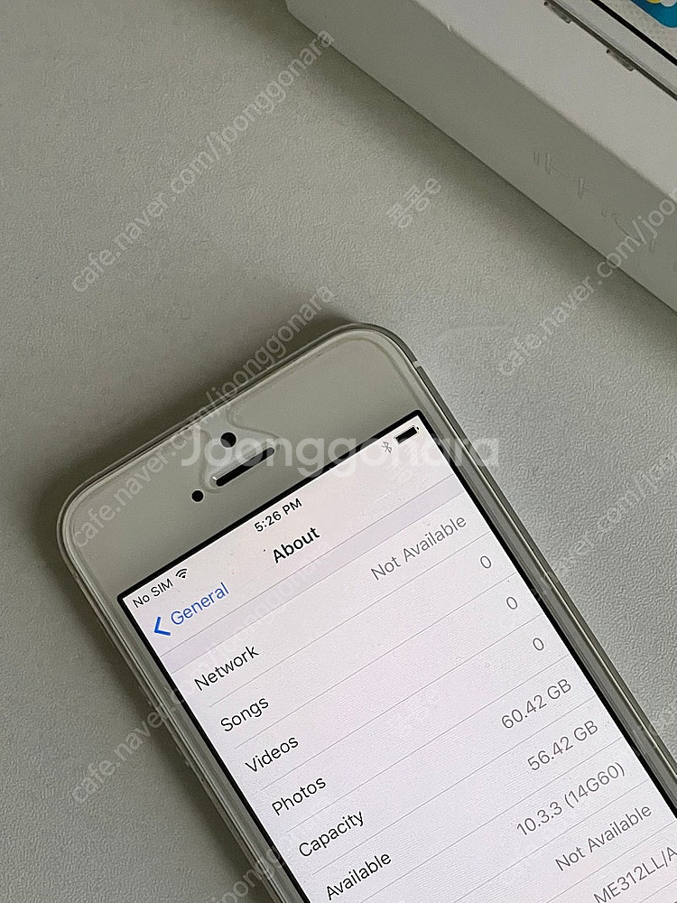 아이폰5s 64gb 실버 미국판 무음카메라 박스포함--1