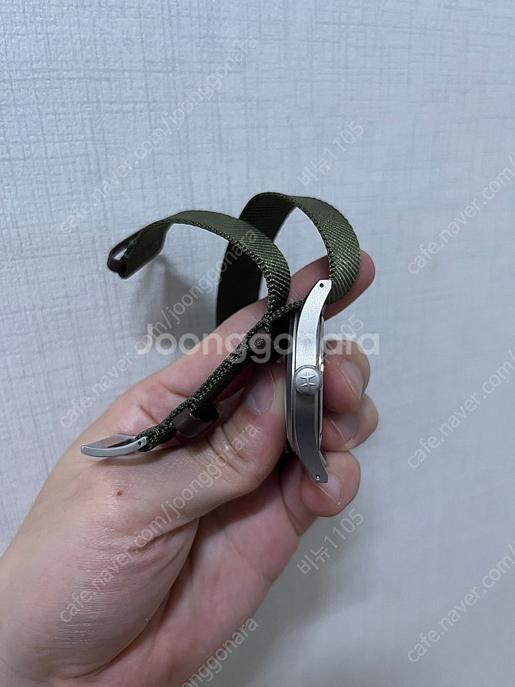 해밀턴 카키필드 메카니컬 데이트 구형(녹판)--1
