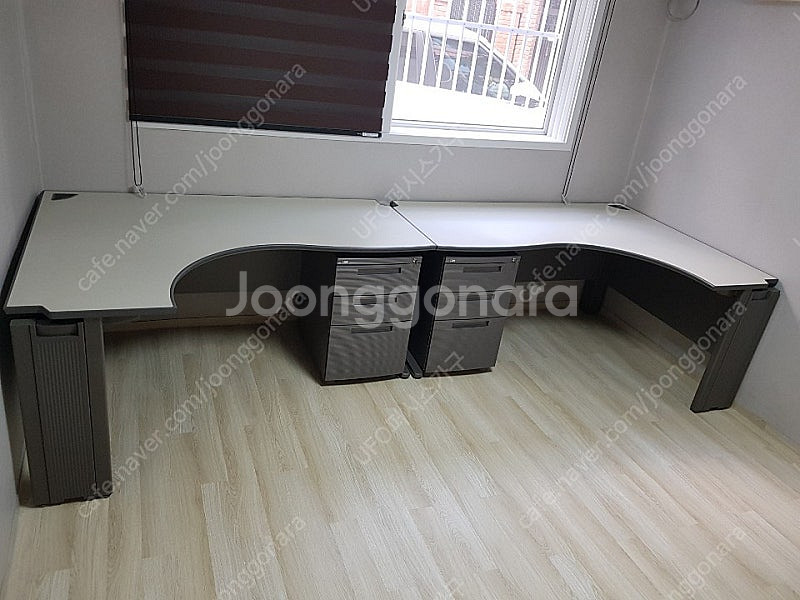 퍼시스 책상+서랍 세트(L형 퍼즐책상+서랍 SD316,...--3