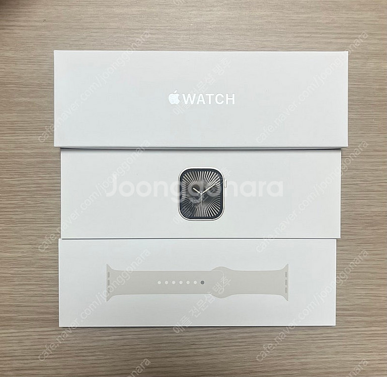 애플워치10 네츄럴티타늄 42mm 풀박 S급--0