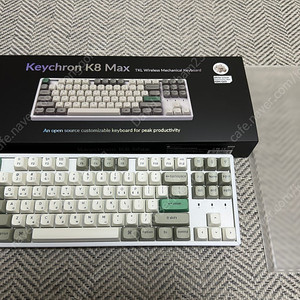 키크론 K8 max pro 화이트축 키보드