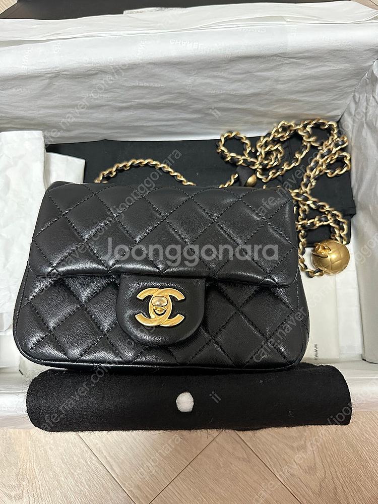 샤넬 쁘띠삭 골드볼--3