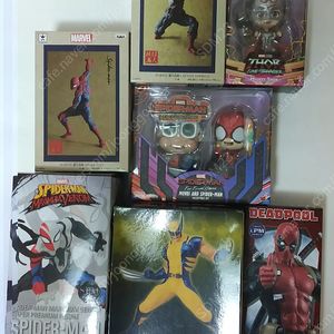 MEA-018 마블 맥시멈 베놈 스파이더맨 & 캡틴아메리카 & 울버린 & 세가 밀레니엄 팔콘 & 세가 베놈 스파이더맨 & 데드풀 & 핫토이 코스베이비 팝니다.
