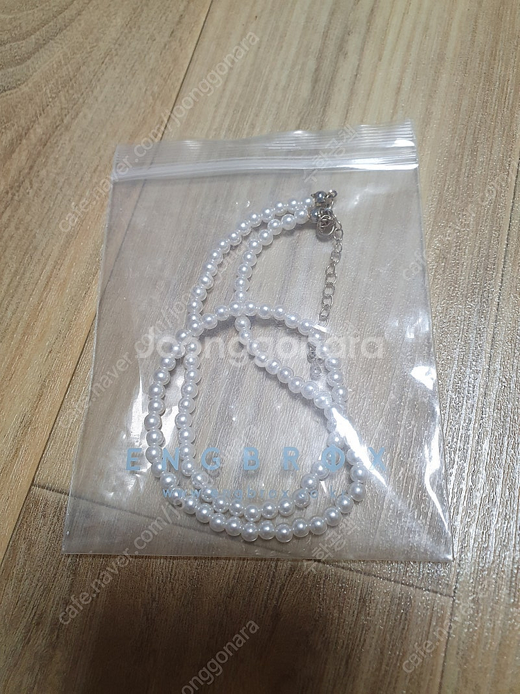 앵브록스 코코 펄 목걸이 새상품 택포 15000원--0
