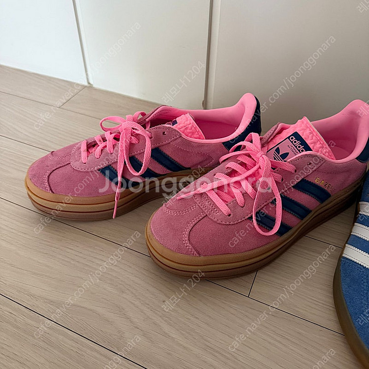 아디다스 가젤 블루 핑크 240--1