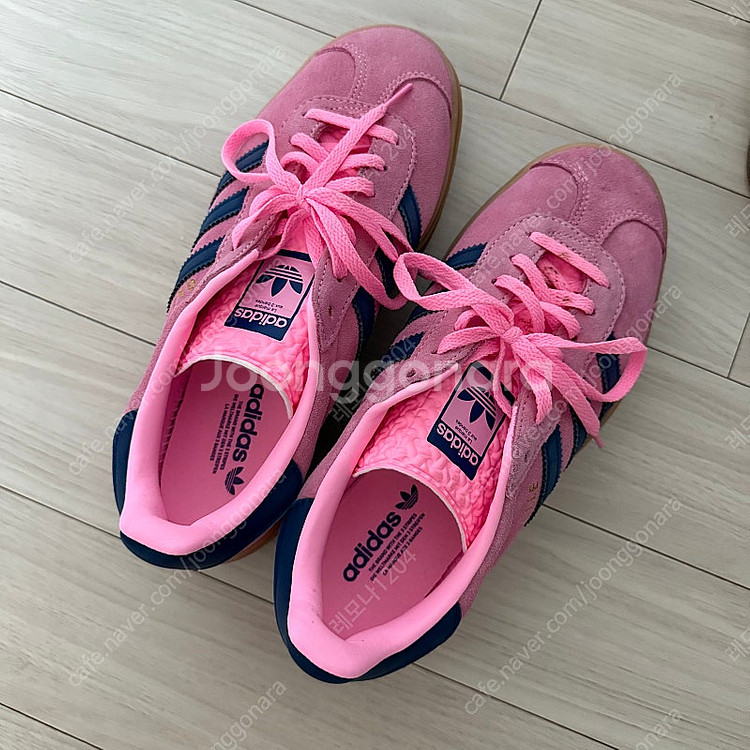 아디다스 가젤 블루 핑크 240--4