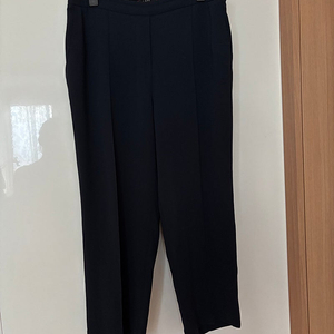 한섬 래트바이티 네이비 와이드 밴딩 슬랙스 팬츠 바지 출근룩 완전편함