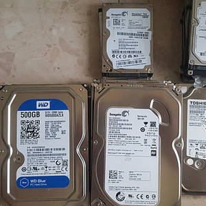 하드디스크 HDD PC용 노트북용 1테라 500기가 1TB 500GB PC용 HDD 저렴히 팝니다 시게이트 도시바