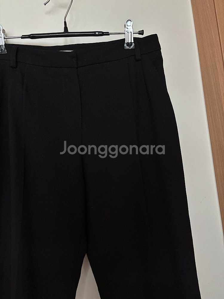 스튜디오톰보이 블랙 슬랙스 팬츠 면접 정장 바지 출근룩...--3