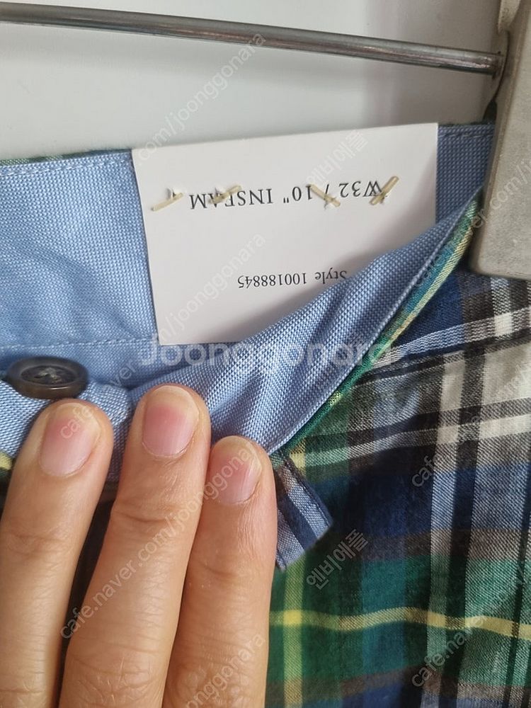 브룩스 브라더스 체크 반바지 새상품입니다 사이즈는 W3...--3