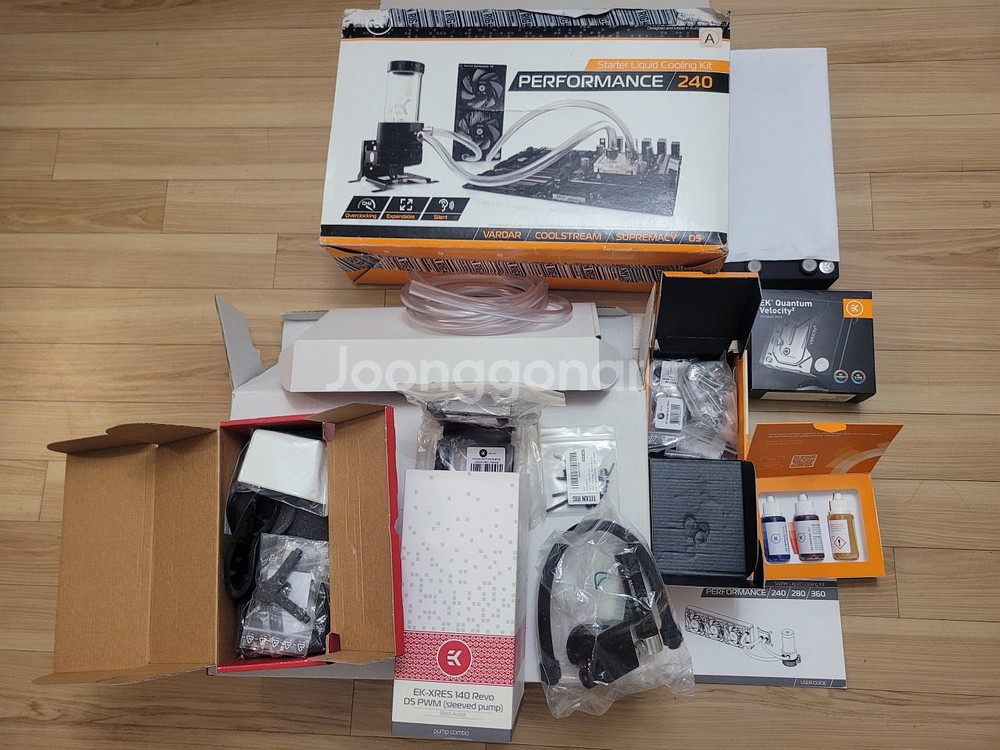갤럭시5080+워터블럭+ㄱ자젠더 팝니다. PC파워 커세...--1
