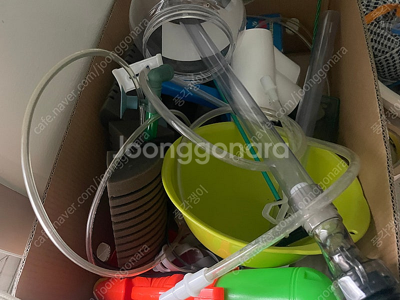 2자 광폭 어항(올디아망) 및 용품류 일괄--8