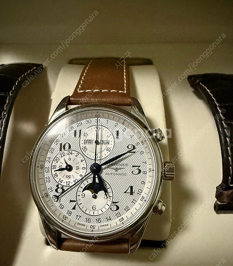 론진 마스터컬렉션 문페이즈 시계 42mm & 정품 레더...--1