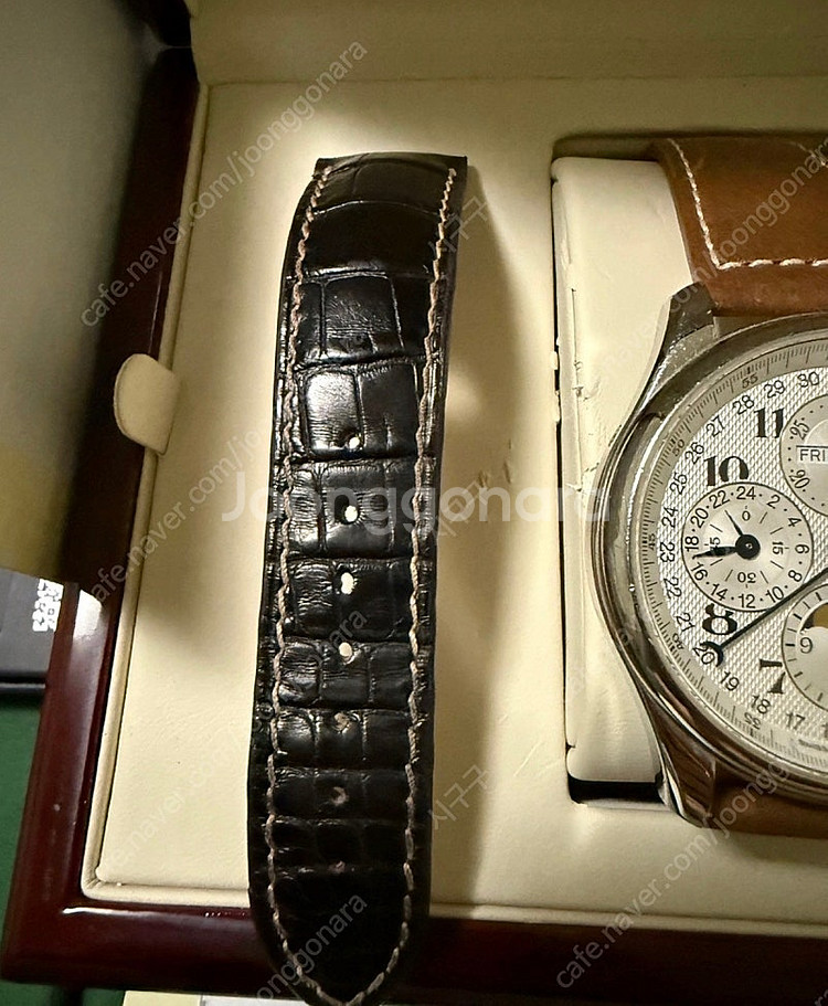 론진 마스터컬렉션 문페이즈 시계 42mm & 정품 레더...--2