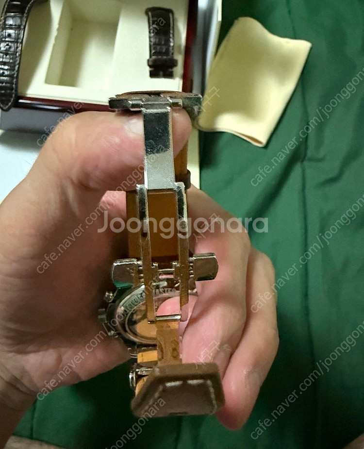 론진 마스터컬렉션 문페이즈 시계 42mm & 정품 레더...--4