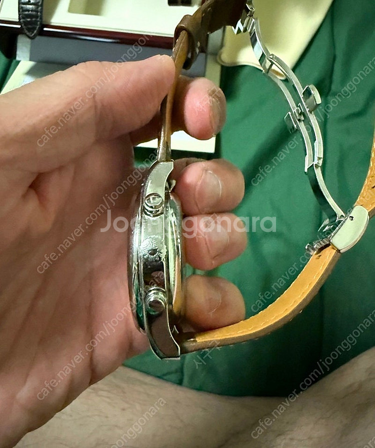 론진 마스터컬렉션 문페이즈 시계 42mm & 정품 레더...--6