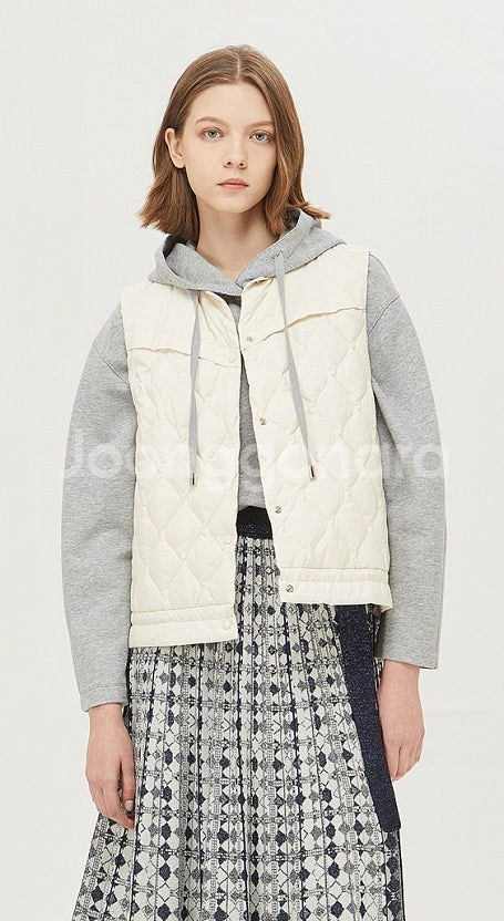 21 SISLEY 시슬리 다이아몬드 구스 패딩 조끼 90 / 랑방 마인 오브제 타임 럭키슈에뜨 산드로 마쥬 오르 시...--0