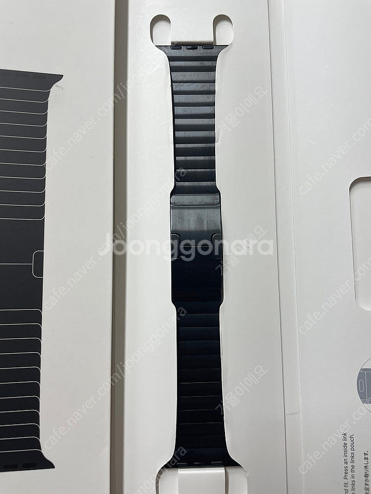 애플워치 링크브레이슬릿 블랙 42mm S급--0