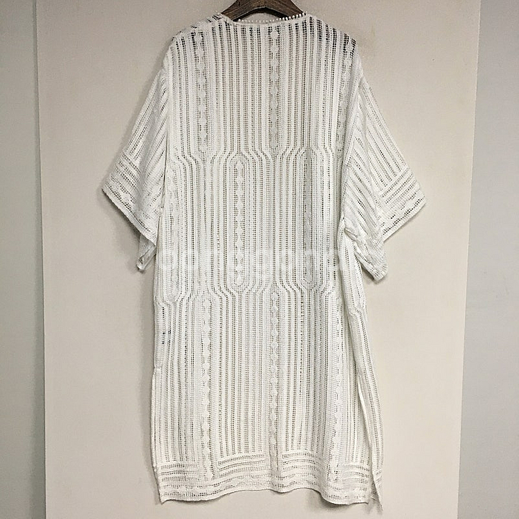 랄프로렌폴로 화이트 아일렛 로브 가디건 / 랑방 마인 ...--4