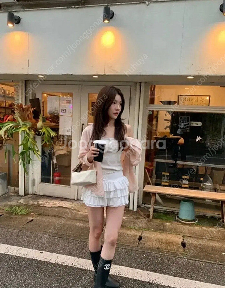 릴리코츠 Rotty Frill Skirt 아이보리--0