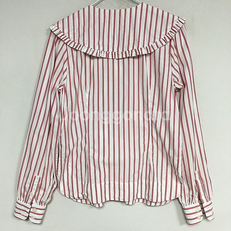 GANNI 가니 세일러카라 블라우스 36 / 랑방 마인 오브제 타임 럭키슈에뜨 산드로 마쥬 오르 시에 시스템--7