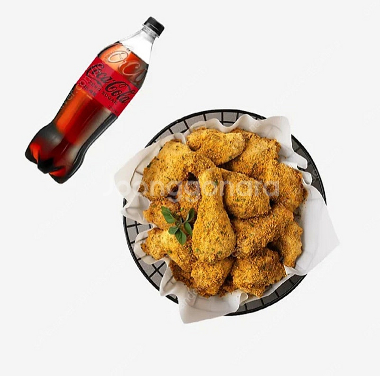 BHC - 뿌링클+코카콜라 1.25L / 콰삭킹+코카콜...--3