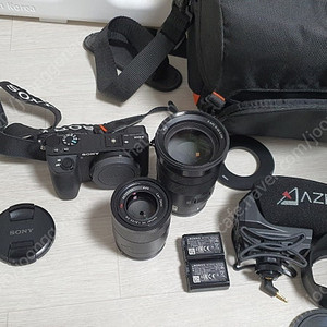 [일괄/추가가격인하] 소니 a6500 (18-105g + 55f.18z) 렌즈2개 외장 마이크 일괄 판매합니다