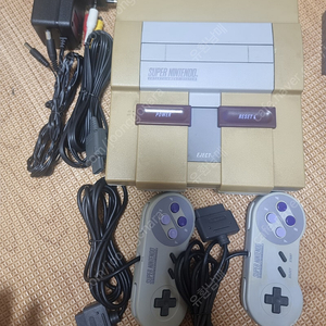 SNES 슈퍼패미콤 패미컴 북미판 본체 세트