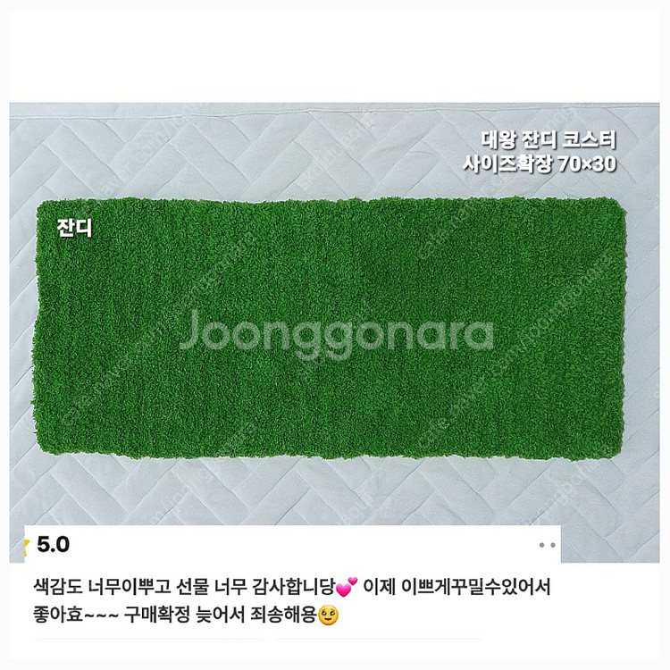 잔디 코스터 이끼 코스터 인테리어 소품 지브리 크기 변...--6