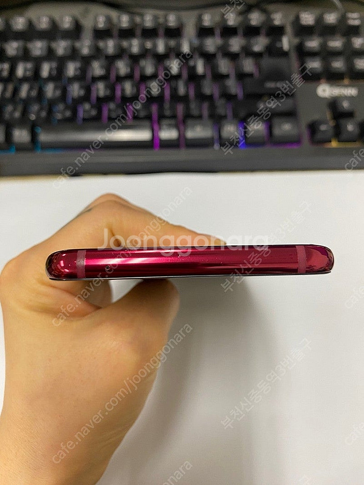 203912 LG V40 레드 AA급 128GB 무잔상...--3