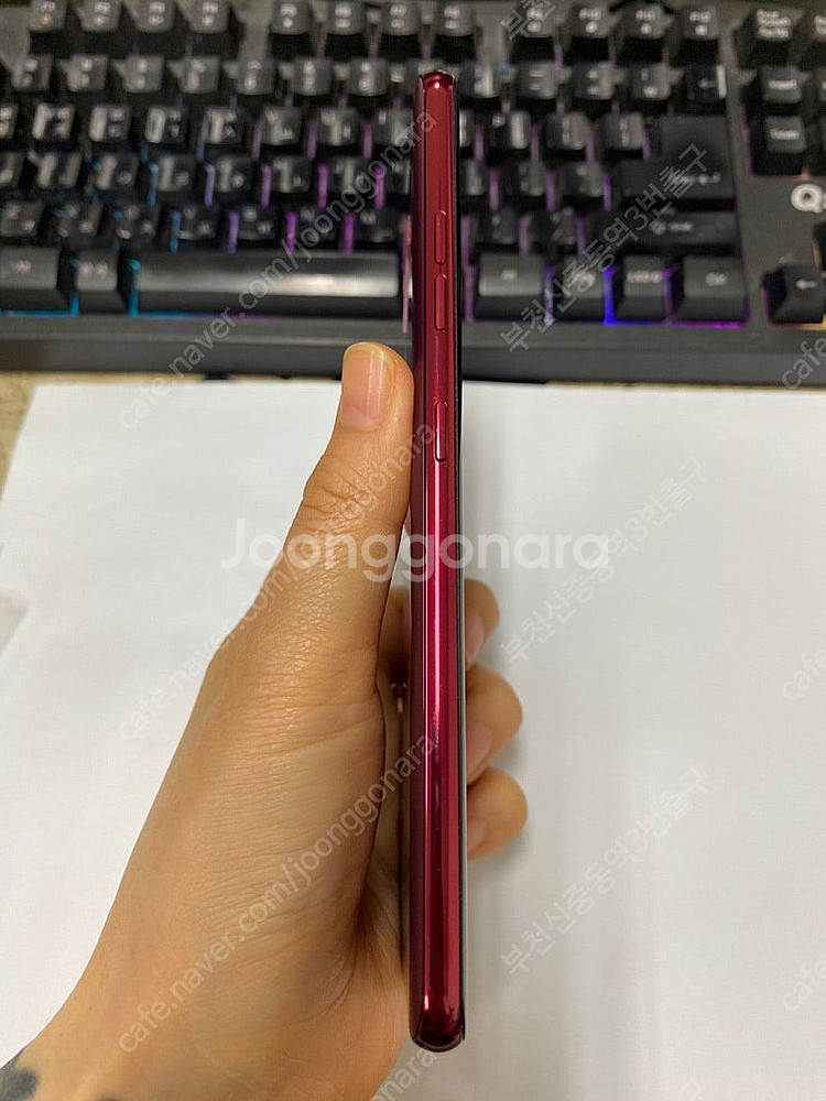 203912 LG V40 레드 AA급 128GB 무잔상...--4