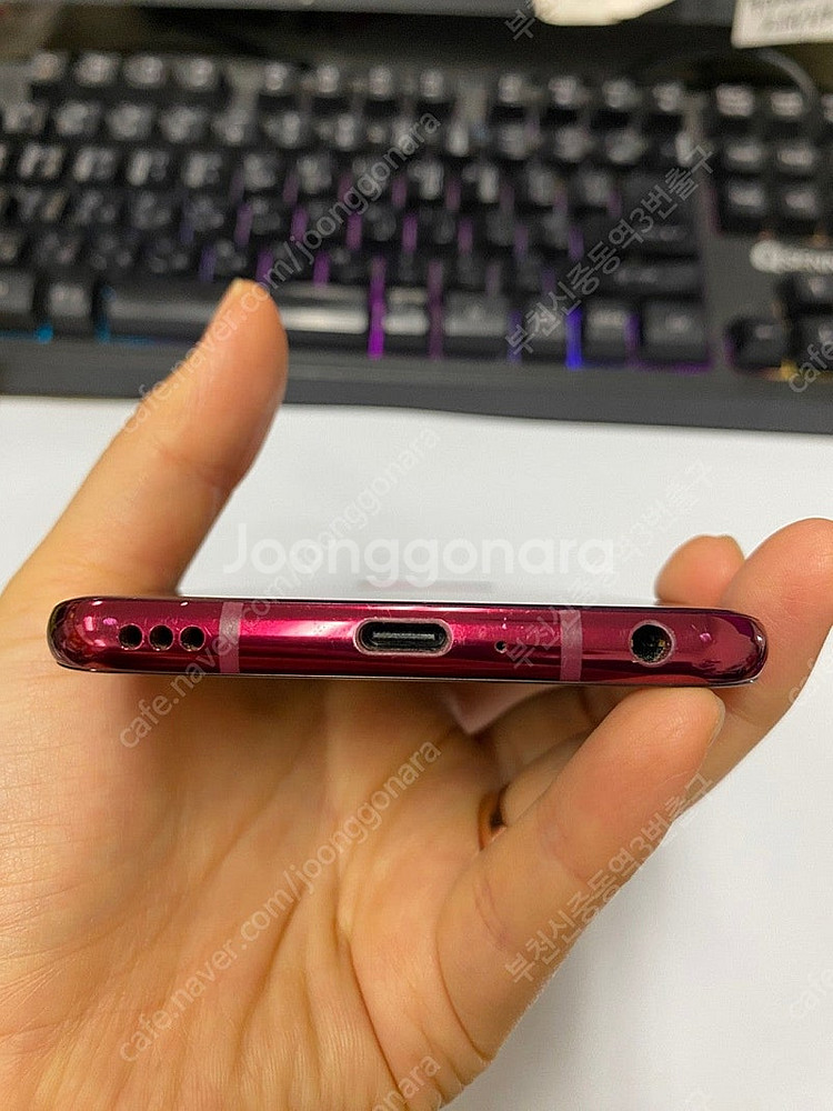 203912 LG V40 레드 AA급 128GB 무잔상...--6