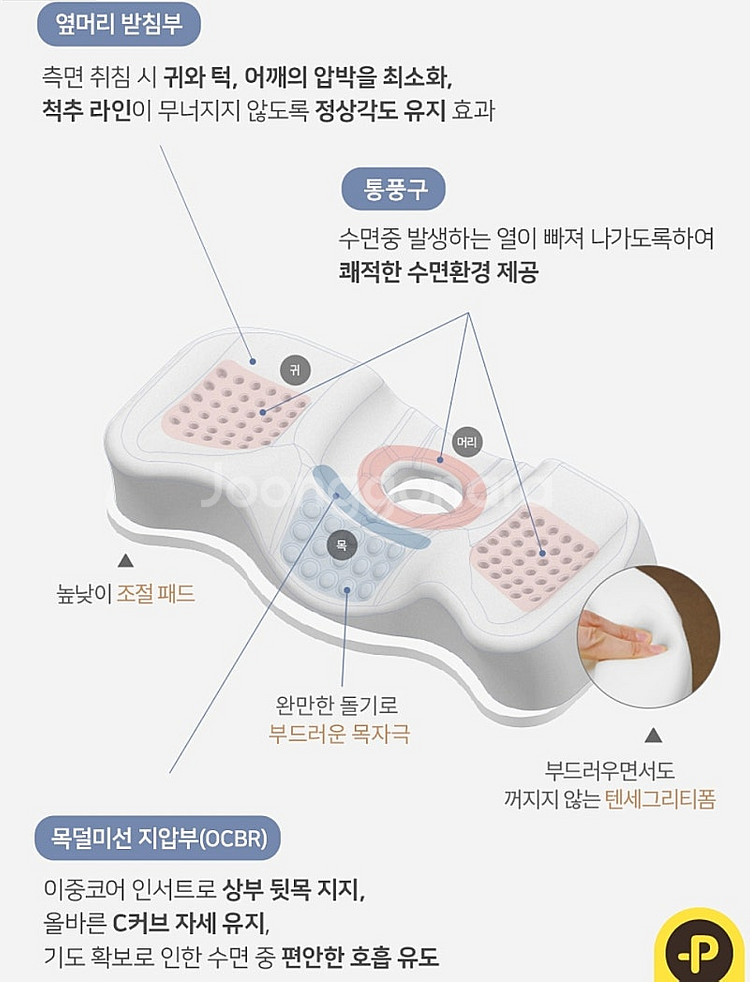 가누다베개 블루라벨 피아노에어 경추베개 정가25만원--3